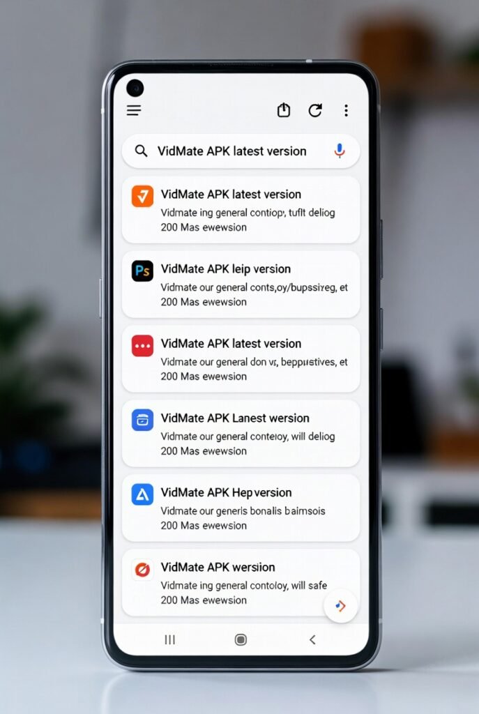 search vidmate official apk lates version