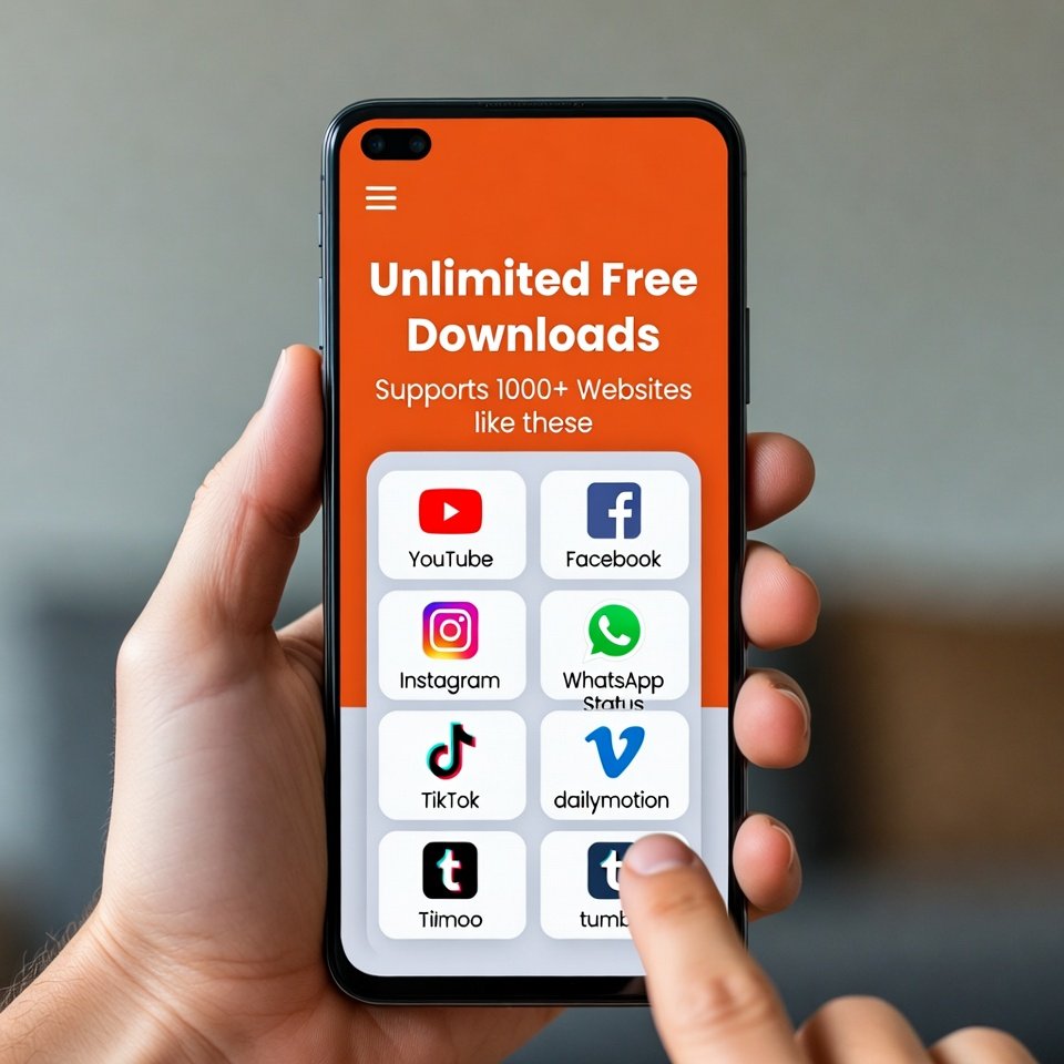 It allows unlimited downloads and support 1000+ websites