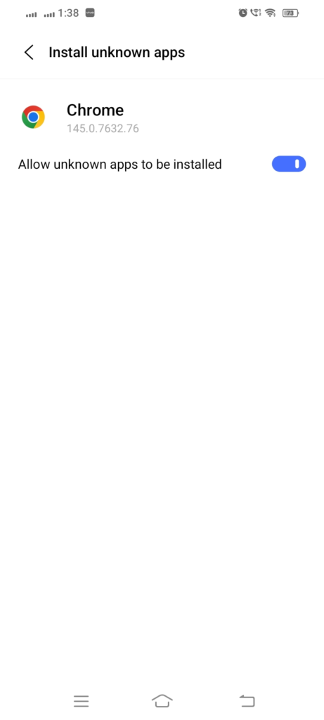 click on the button of allow install unknown apps to be installed like vidmate official apk